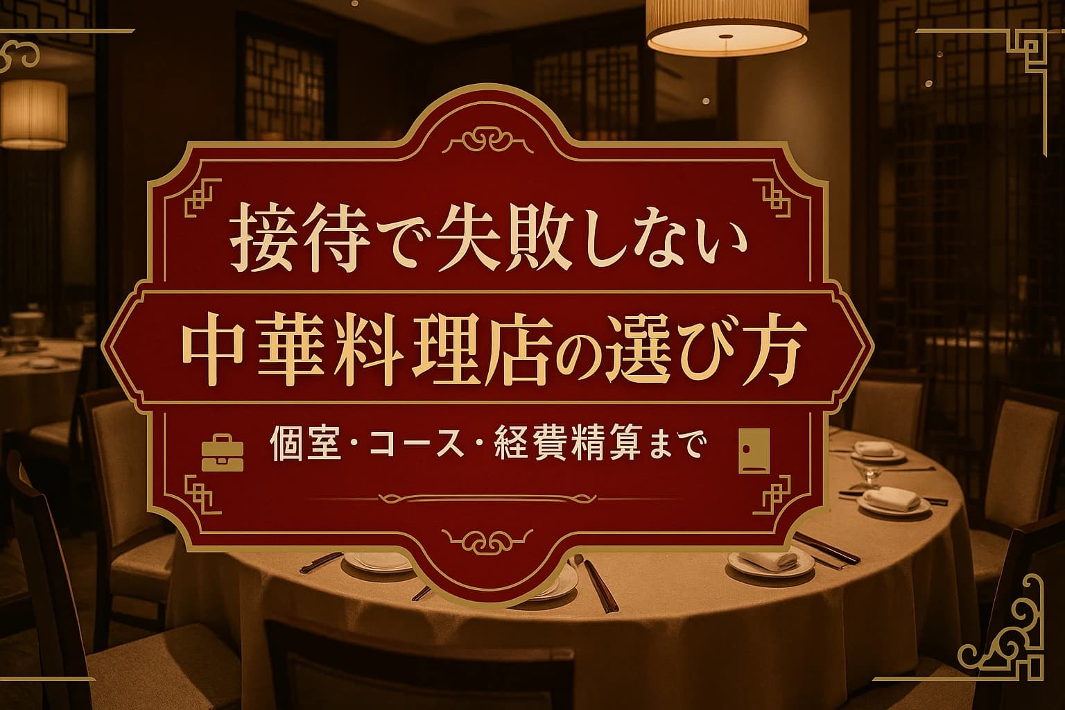 接待で失敗しない中華料理店の選び方|東京の個室完備店も紹介